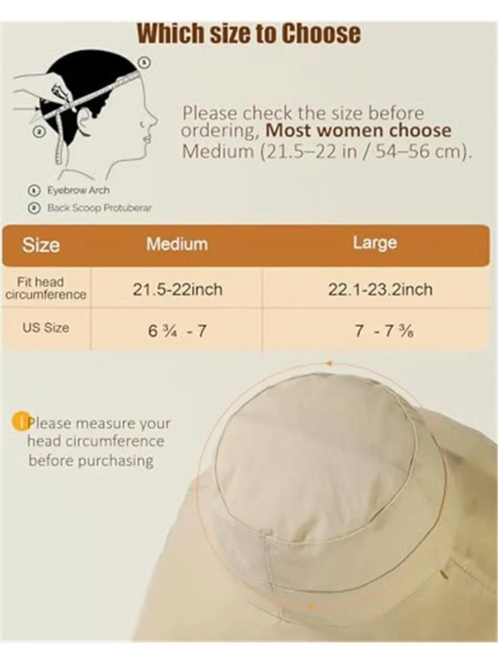 100% Cotton Sun Hats for Women Summer Wide Brim UPF50+ UV Protection